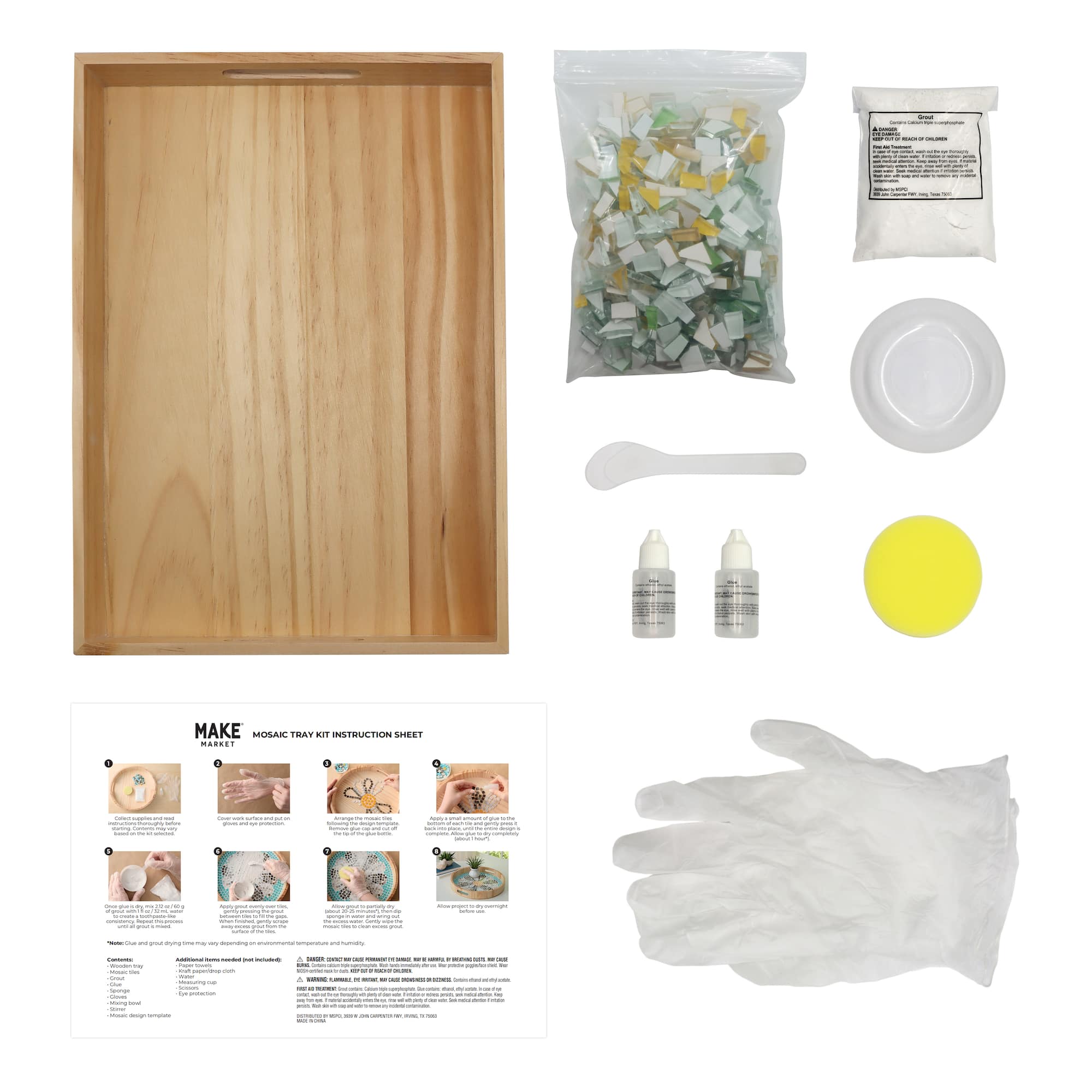 10" x 14" Lemons Mosaic Tray Kit by Make Market®